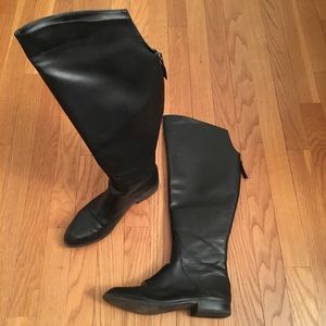 Zara black riding boots
